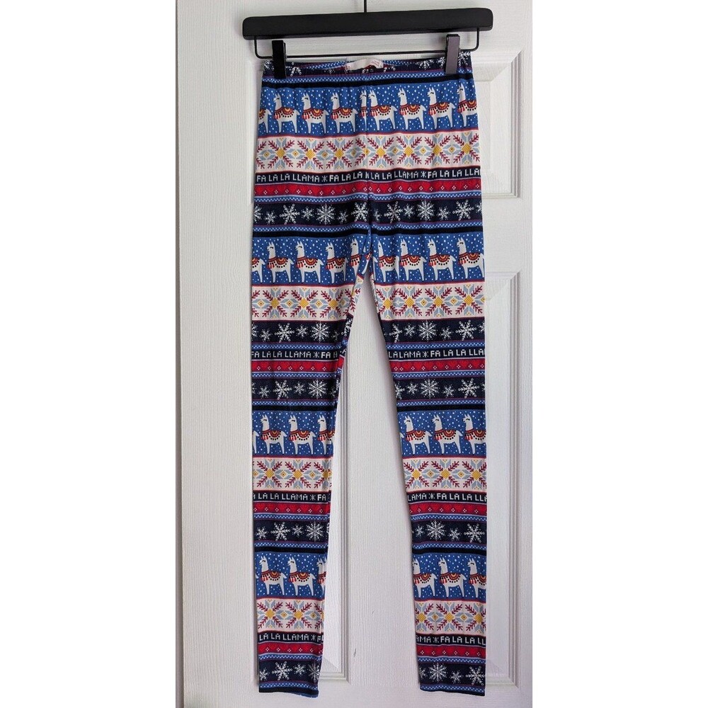 Fa La Llama Christmas Leggings